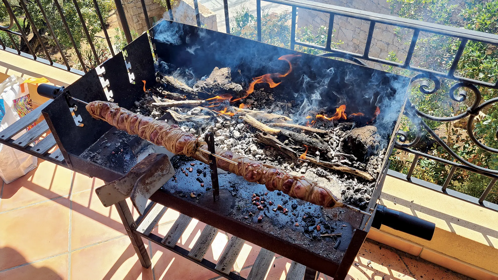 A rivia, brochettes d'abats de cabri/agneau